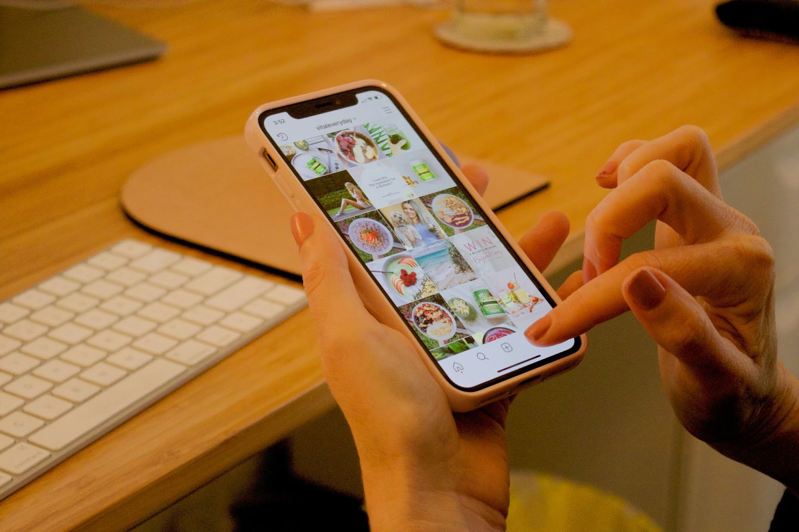 インスタのスマホイメージ