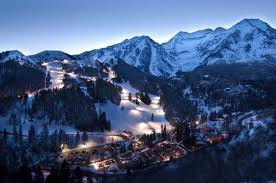 an image of Sundance at night showing all the runs lit up showcasing what they have to offer for nightriding