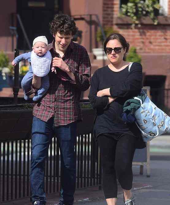 Anna Strout with her family walking