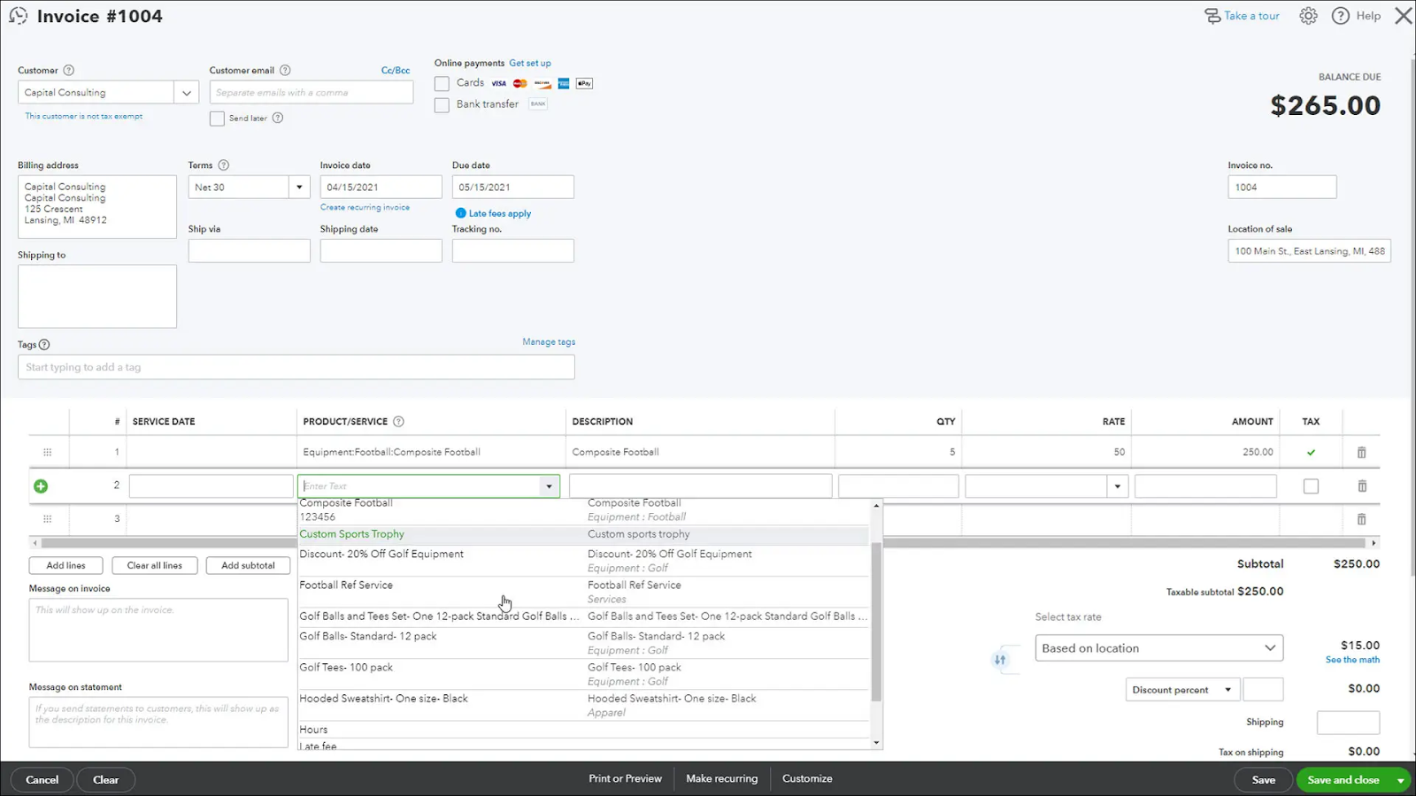  QuickBooks Invoicing