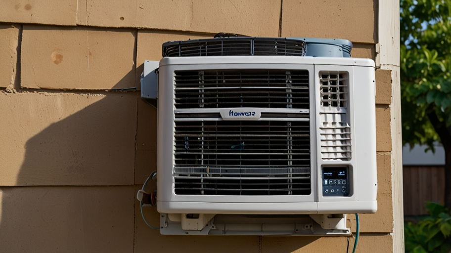 Homewyse labor cost to install r window type a/c