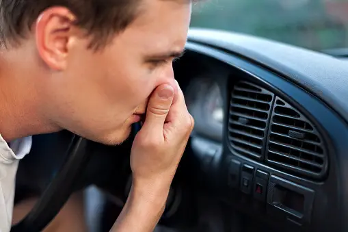 smelly car ac