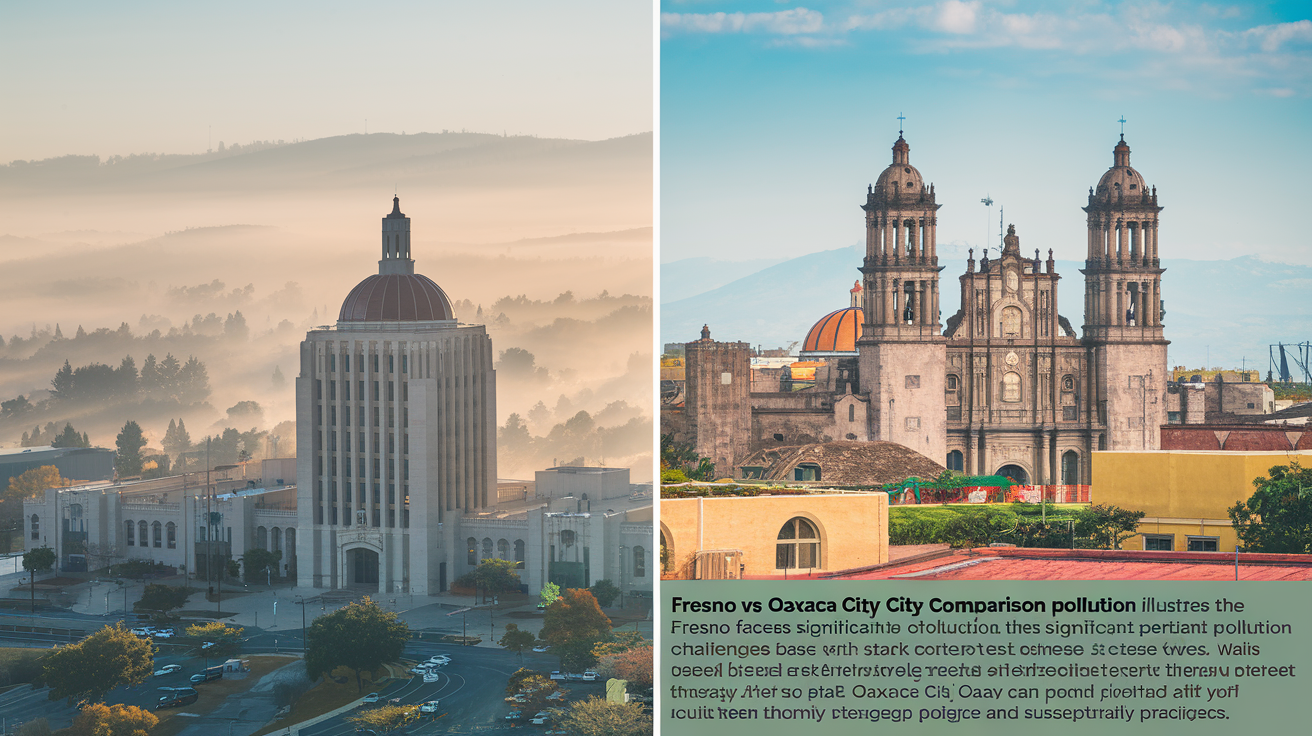 Fresno vs Oaxaca City Comparison Pollution