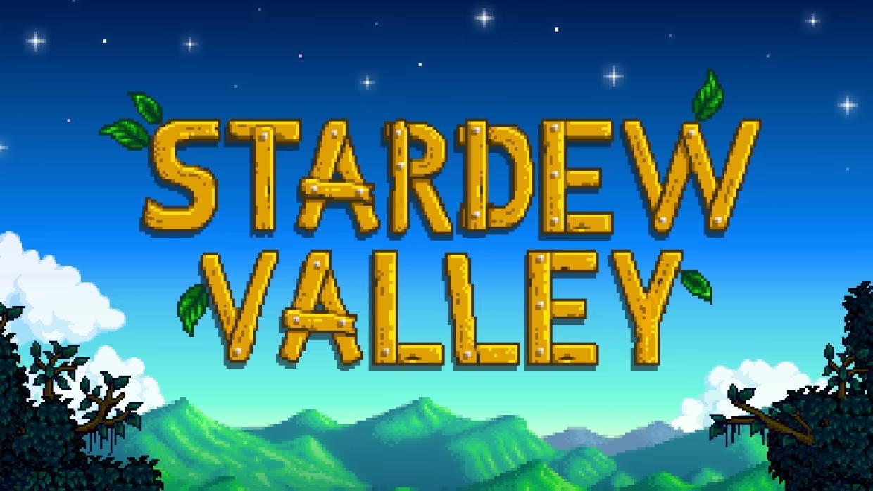 The Official Title Picture of Stardew Valley, One of video games to play on Chromebook