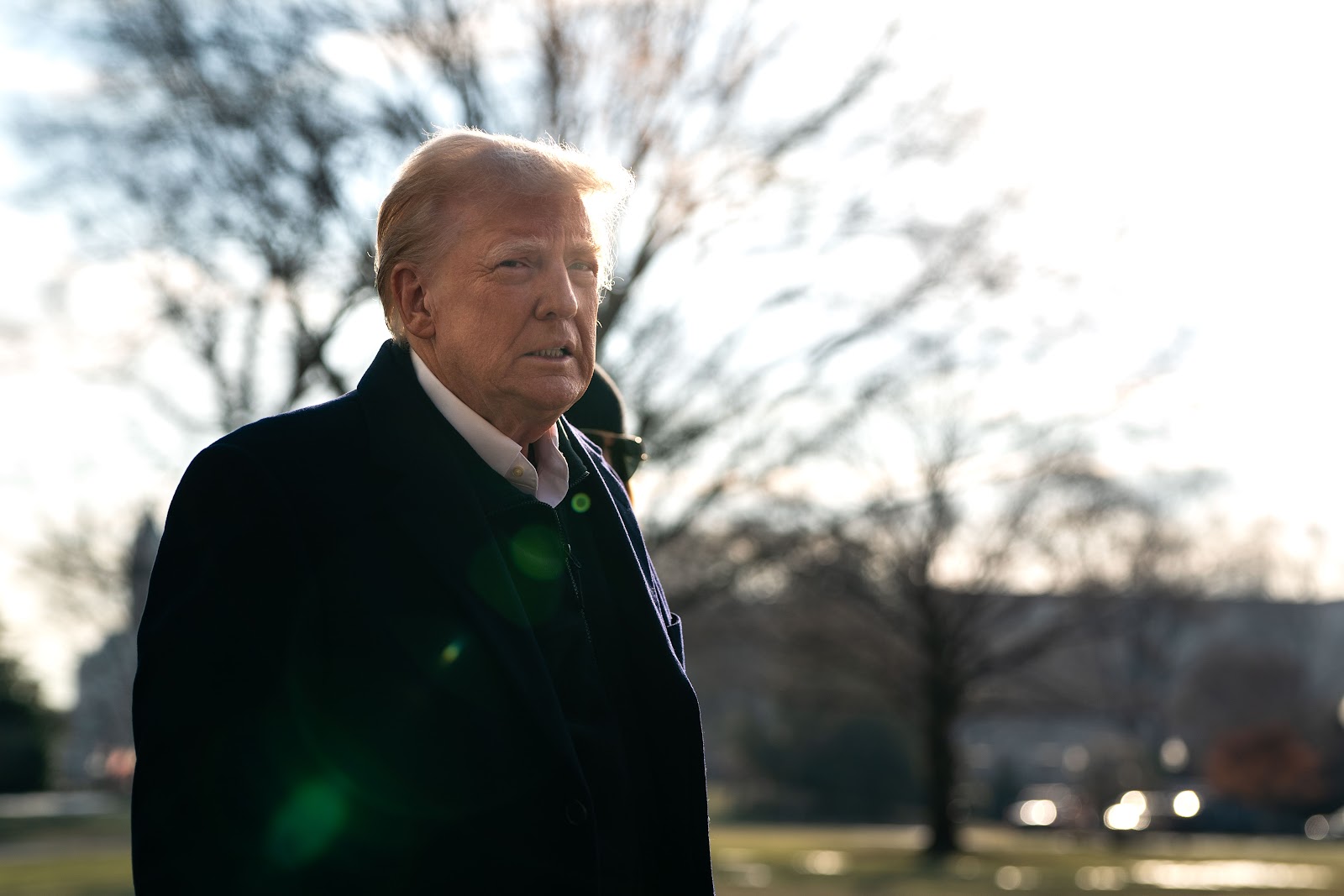 Donald trump speaking to members of the press in Washington, D.C., on January 24, 2025. | Source: Getty Images