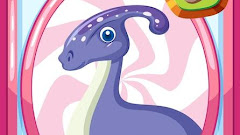 Parasaurolophus Dinosaur Cartoon Card