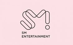 This contain the logo for sm entertainment, which is designed to look like a letter m and has black lines on it