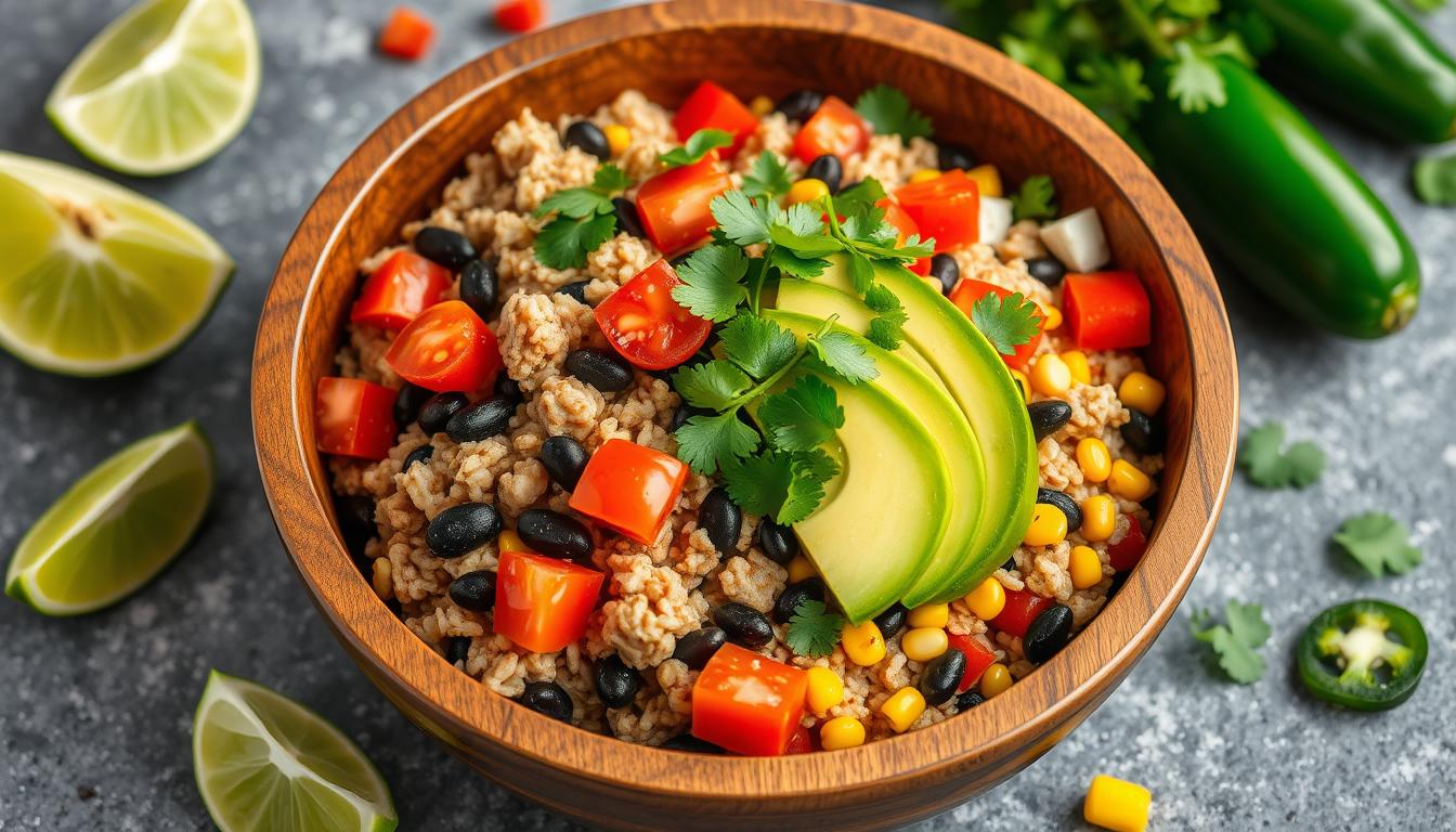 healthy taco bowl