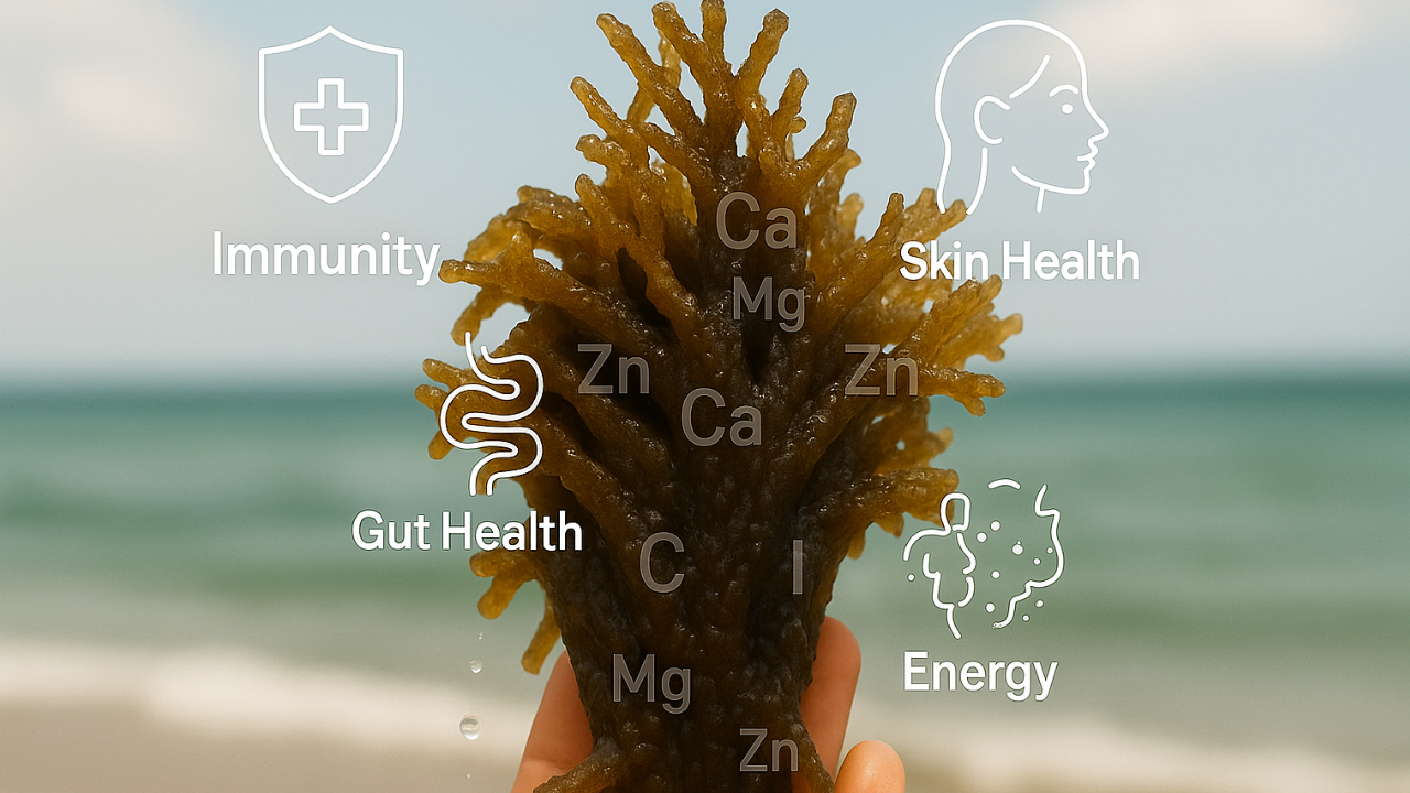 Sea moss benefits for immunity, skin, gut health, and energy