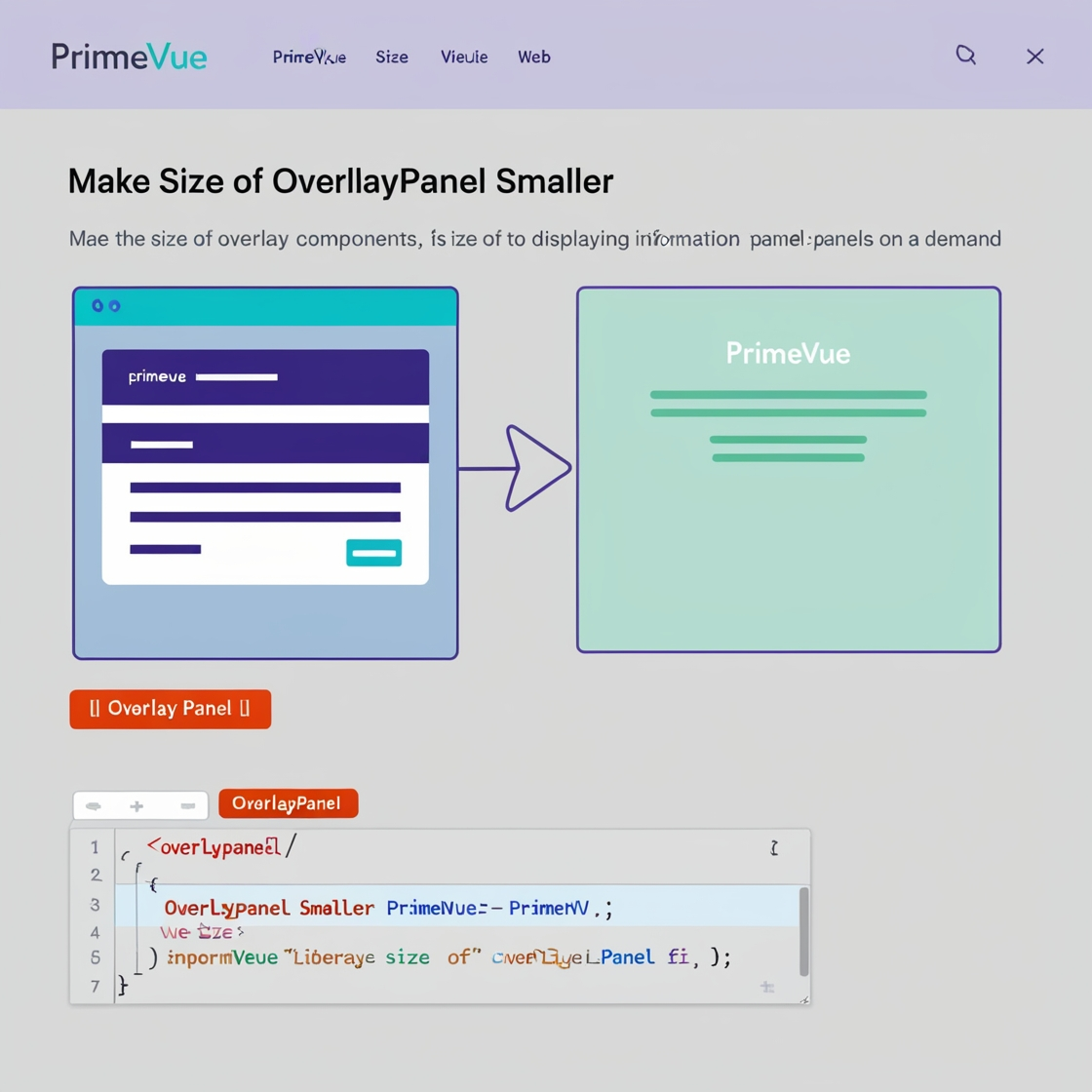  Mastering PrimeVue: Ultimate Guide to Shrinking the make size of overlaypanel smaller primevue 2024