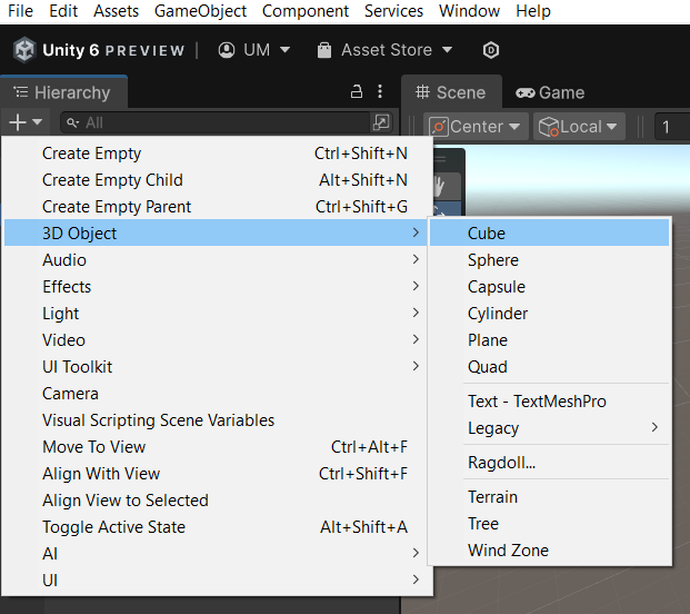 Controlling 3D Cube in Unity, C#