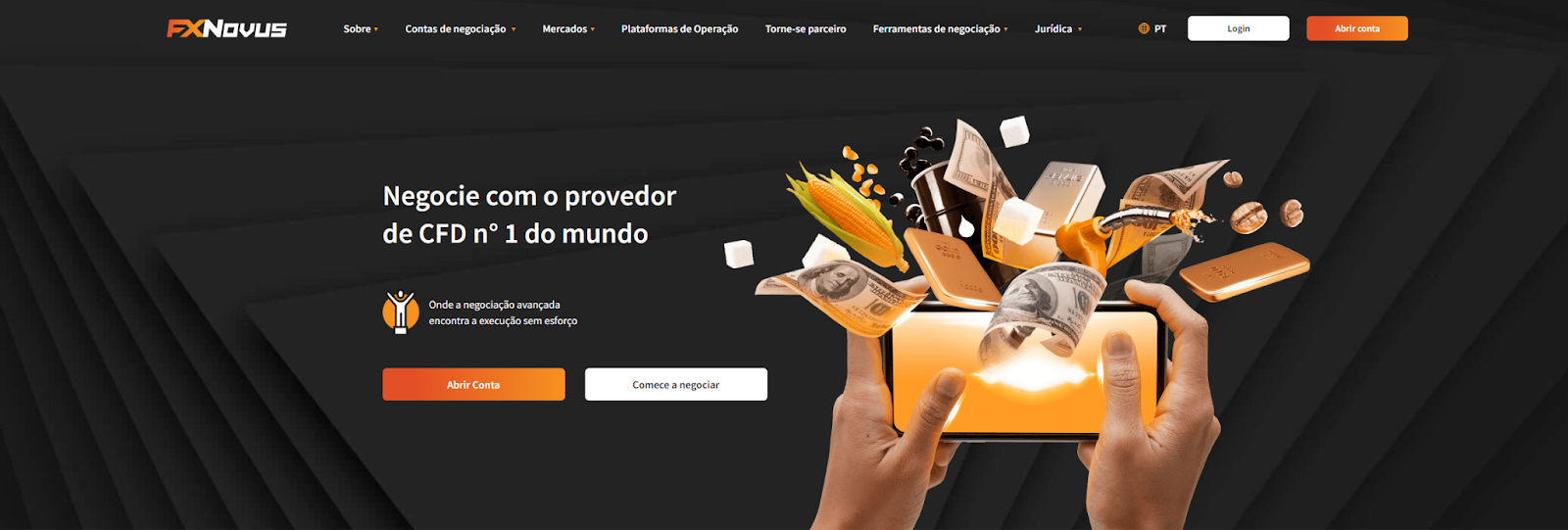 Visite a página inicial da FXNovus para mais informações sobre a marca.