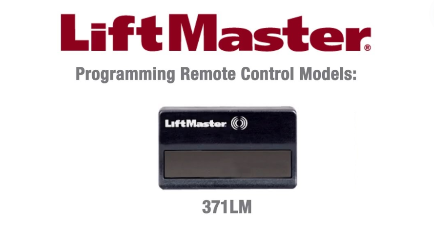 liftmaster 371lm garage door opener remote