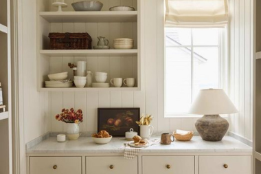 shiplap vs tile backsplashes enhancing your kitchens aesthetic storage shelves with dishware and window custom built michigan