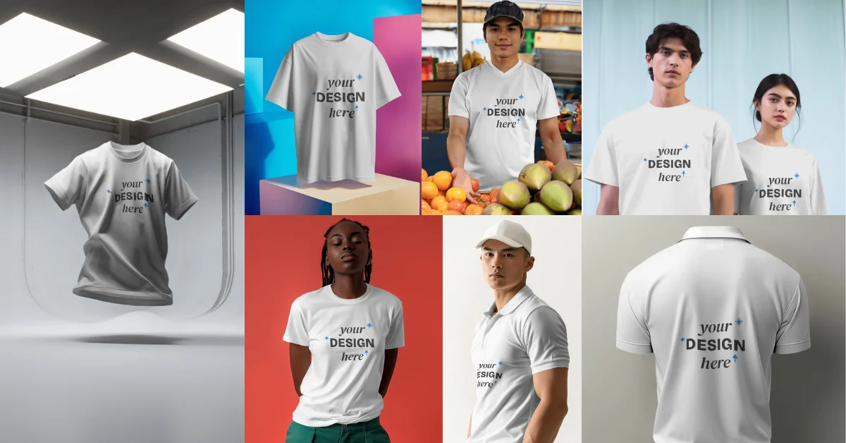 grid of free shirt mockups in 2025 