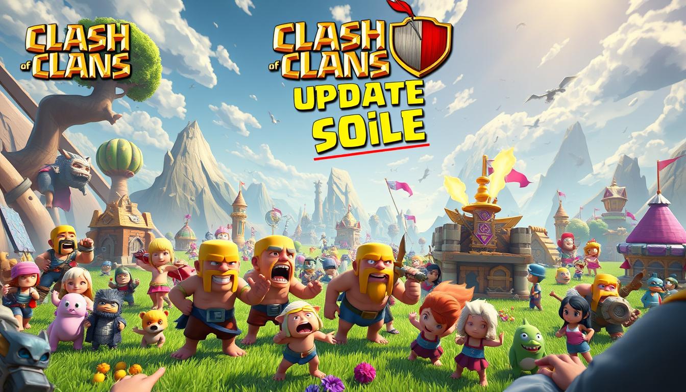 clash of clans update glitches