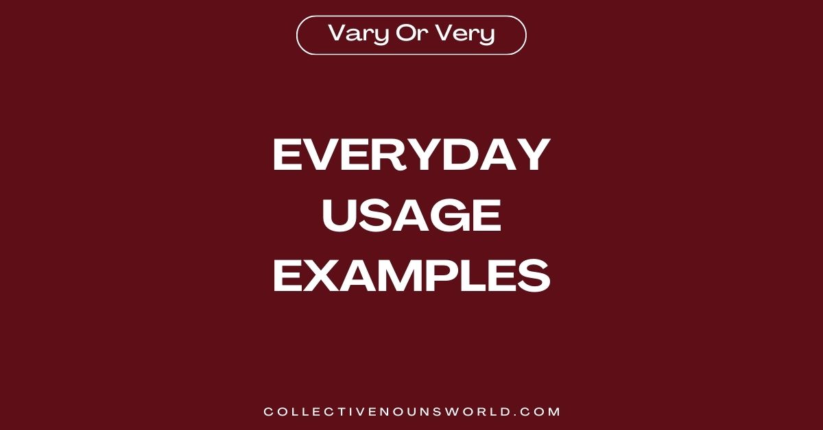 Examples of very