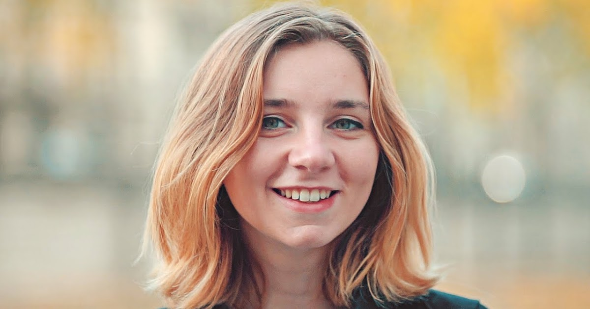 woman naturally smiling