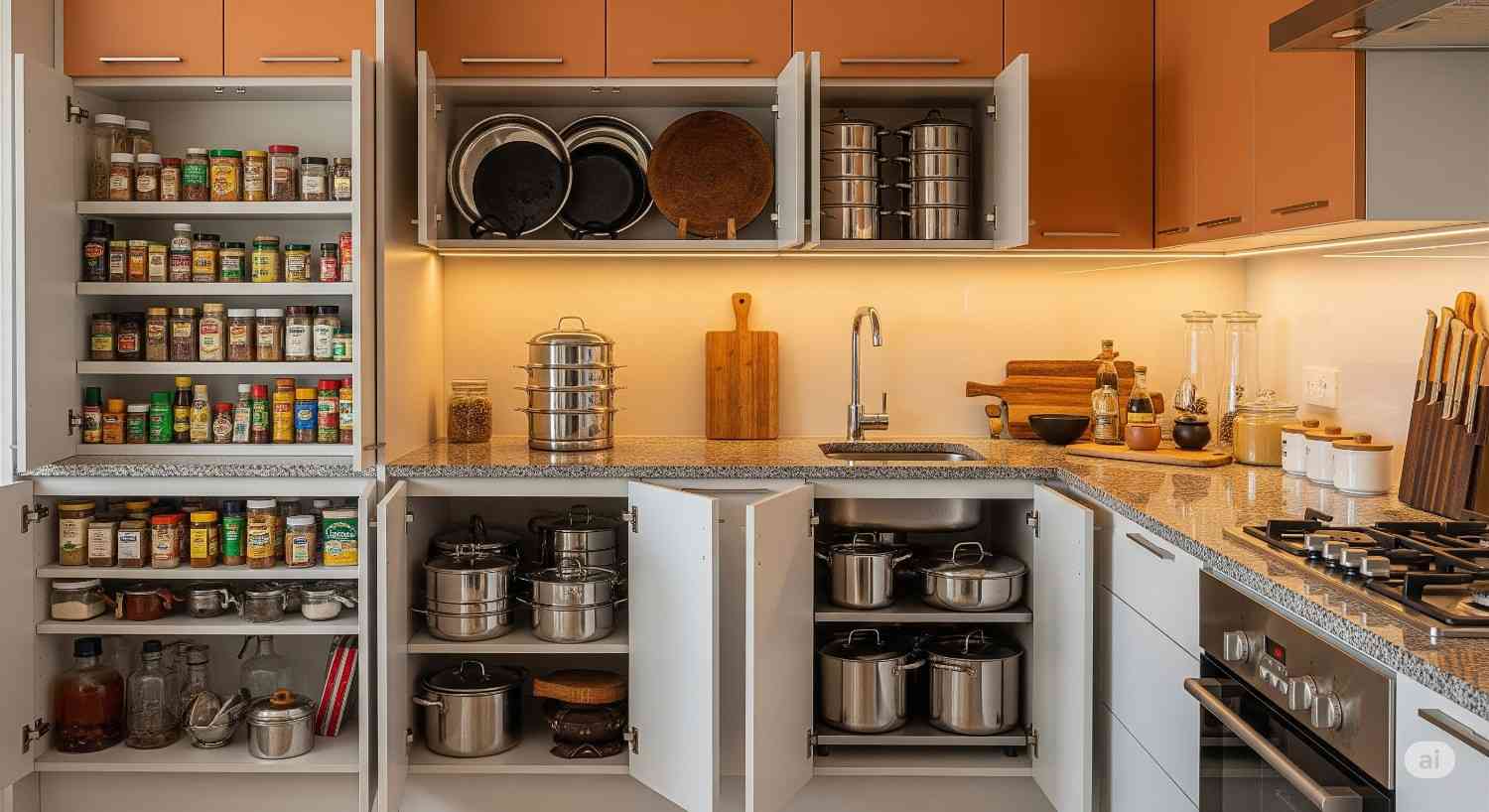 Bengaluru-specific modular kitchen design accommodating traditional cooking needs and local climate