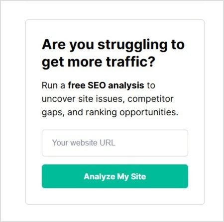 Example of backlink.io popup CTA overlay
