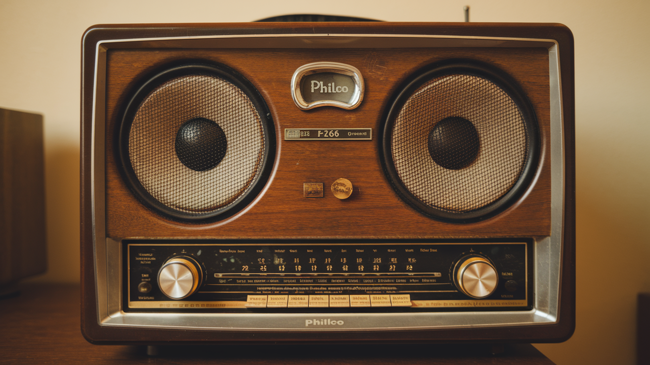 Philco 1970s Radio Twin Speaker F-266​
