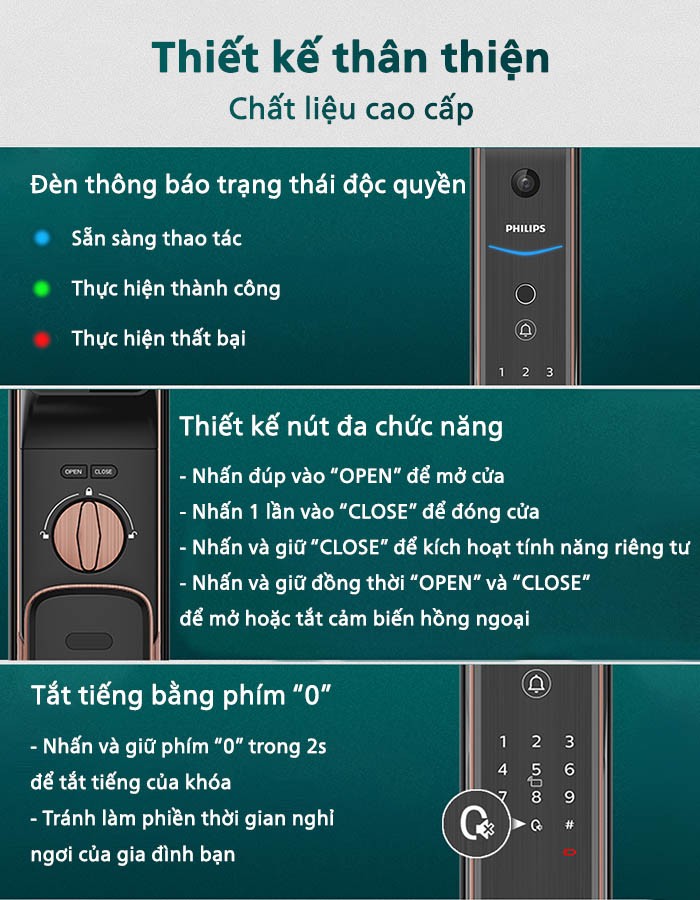 Mở khóa 1 chạm từ bên trong nhanh chóng với cảm biến hồng ngoại