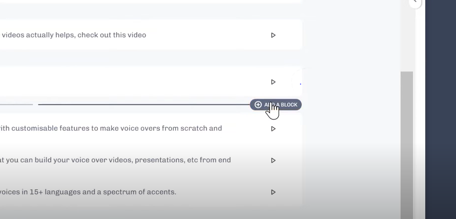 Adding and Managing Blocks