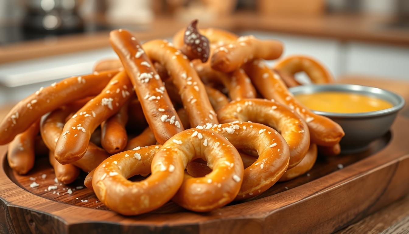 PRETZEL STICKS : HOMEMADE