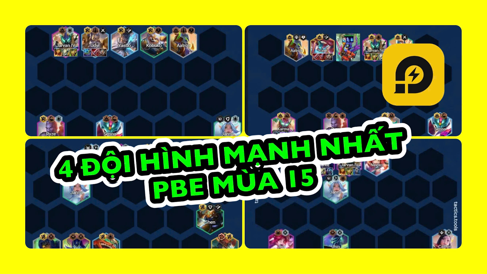 Đấu Trường Chân Lý: 4 Đội Hình Mạnh Nhất Trên PBE Mùa 15 ĐTCL