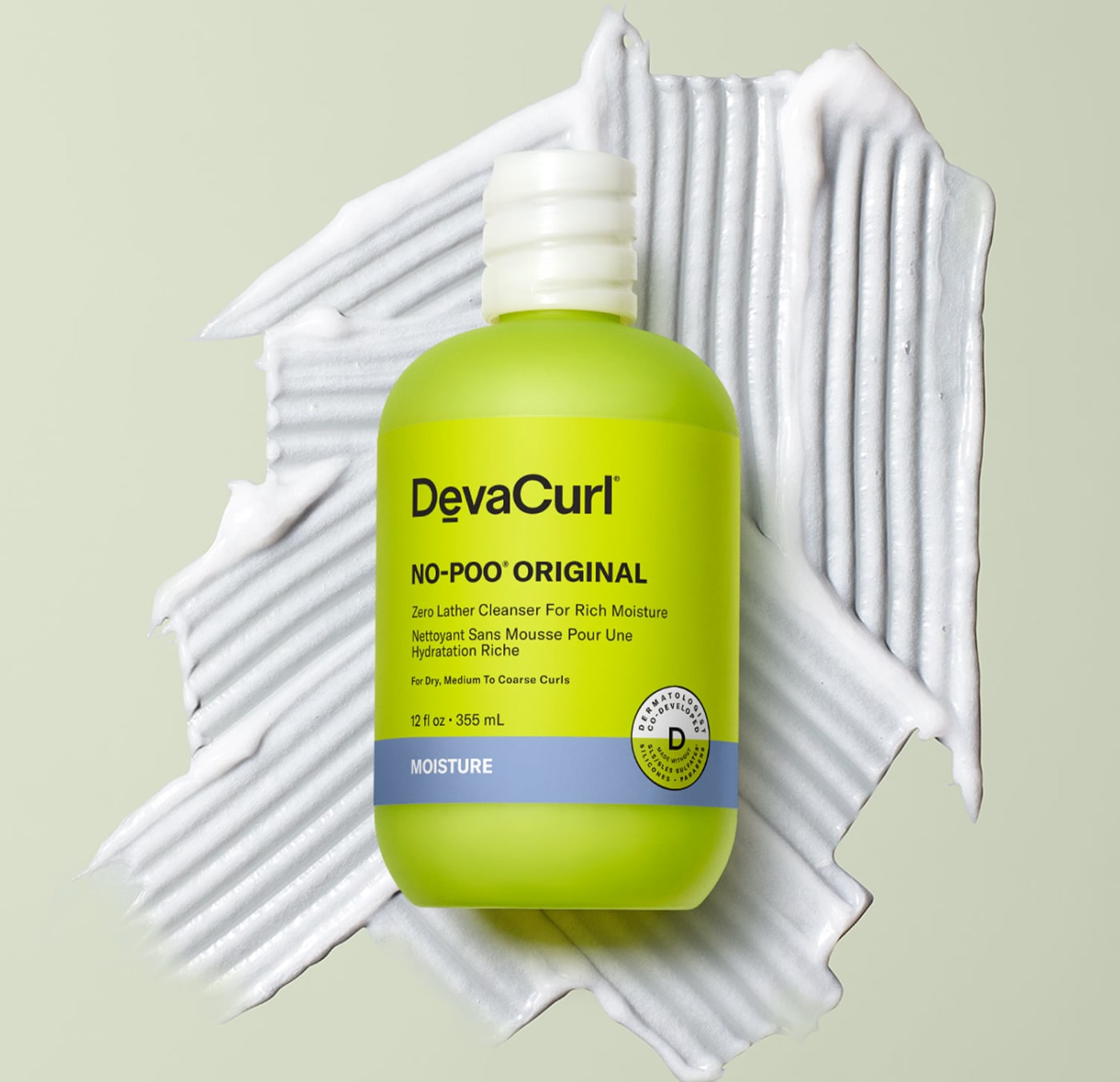 DevaCurl No-Poo and One Condition Original products for moisturizing curly hair without sulfates