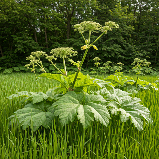 9. Giant Hogweed (Heracleum mantegazzianum): The Sun-Activated Threat (Not Native, but Relevant)