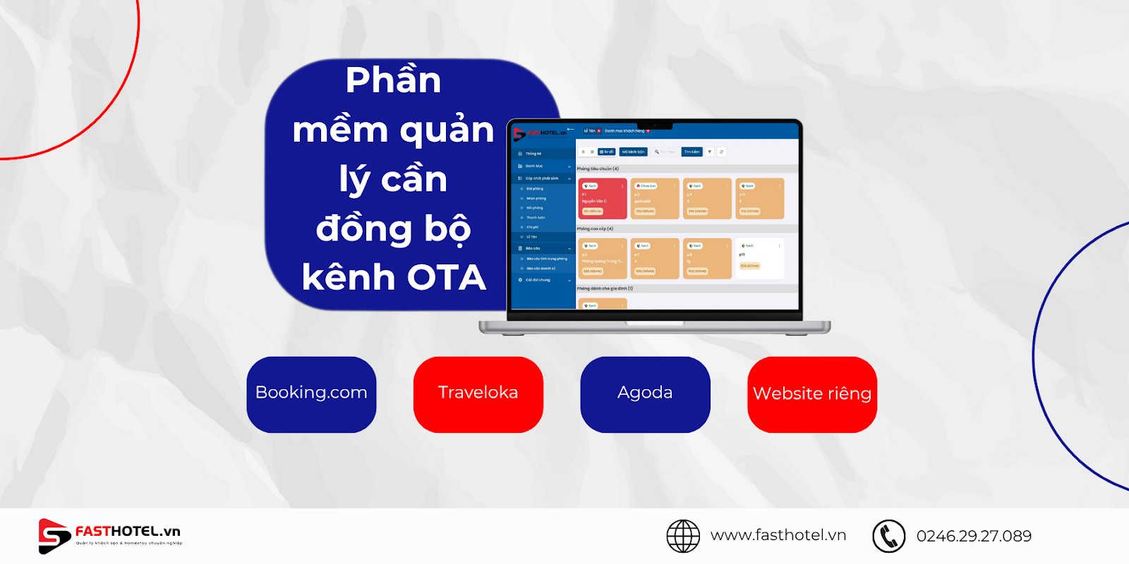 Phần mềm quản lý cần đồng bộ kênh OTA