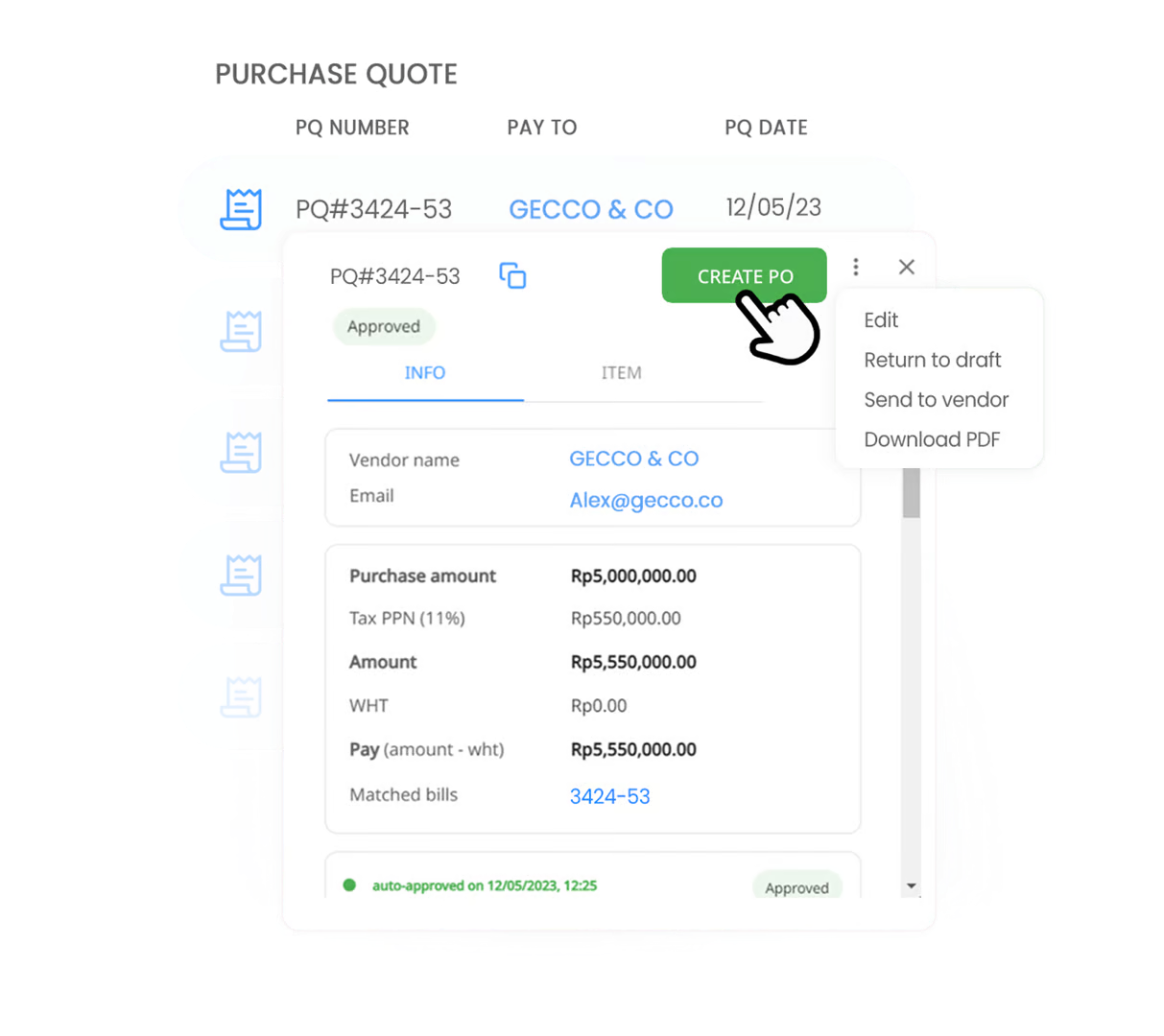 Create Purchase Orders with Ease