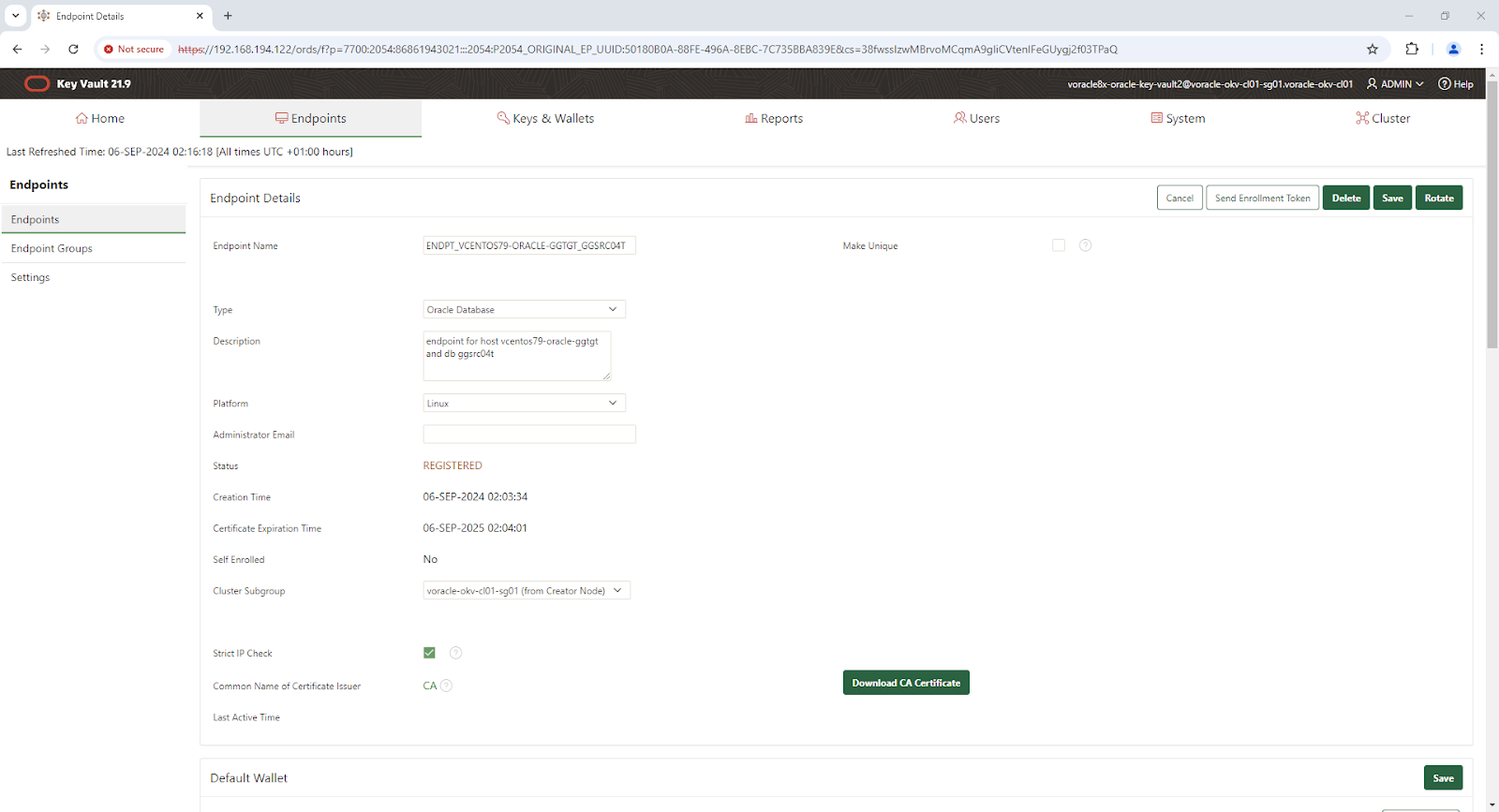 Endpoint Details - Google Chrome