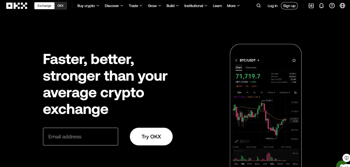  OKX homepage