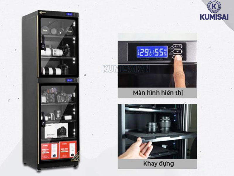 Tủ chống ẩm 180L sở hữu tính năng hiện đại, thiết kế tiện dụng