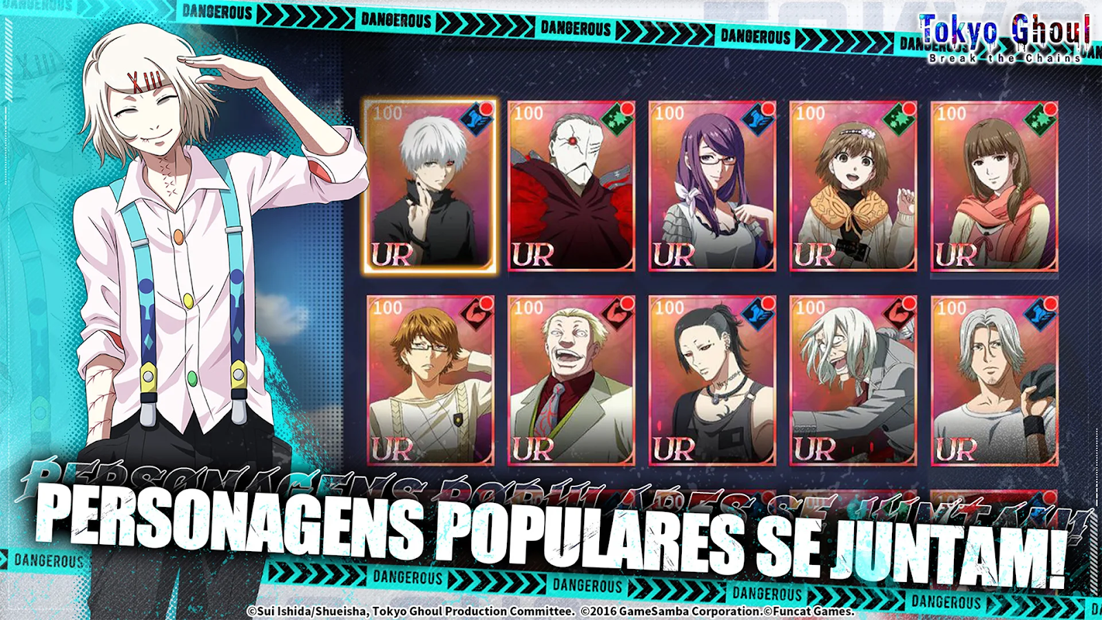 Tokyo Ghoul: Break the Chains é o novo game do anime para os dispositivos móveis!