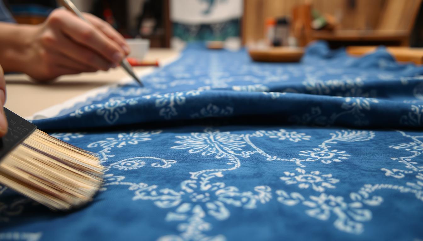 wax resist batik technique