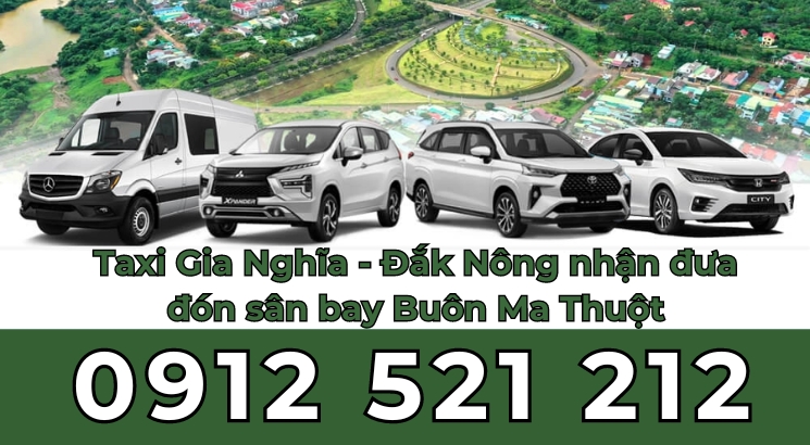 Taxi Gia Nghĩa - Đắk Nông nhận đưa đón sân bay Buôn Ma Thuột 1