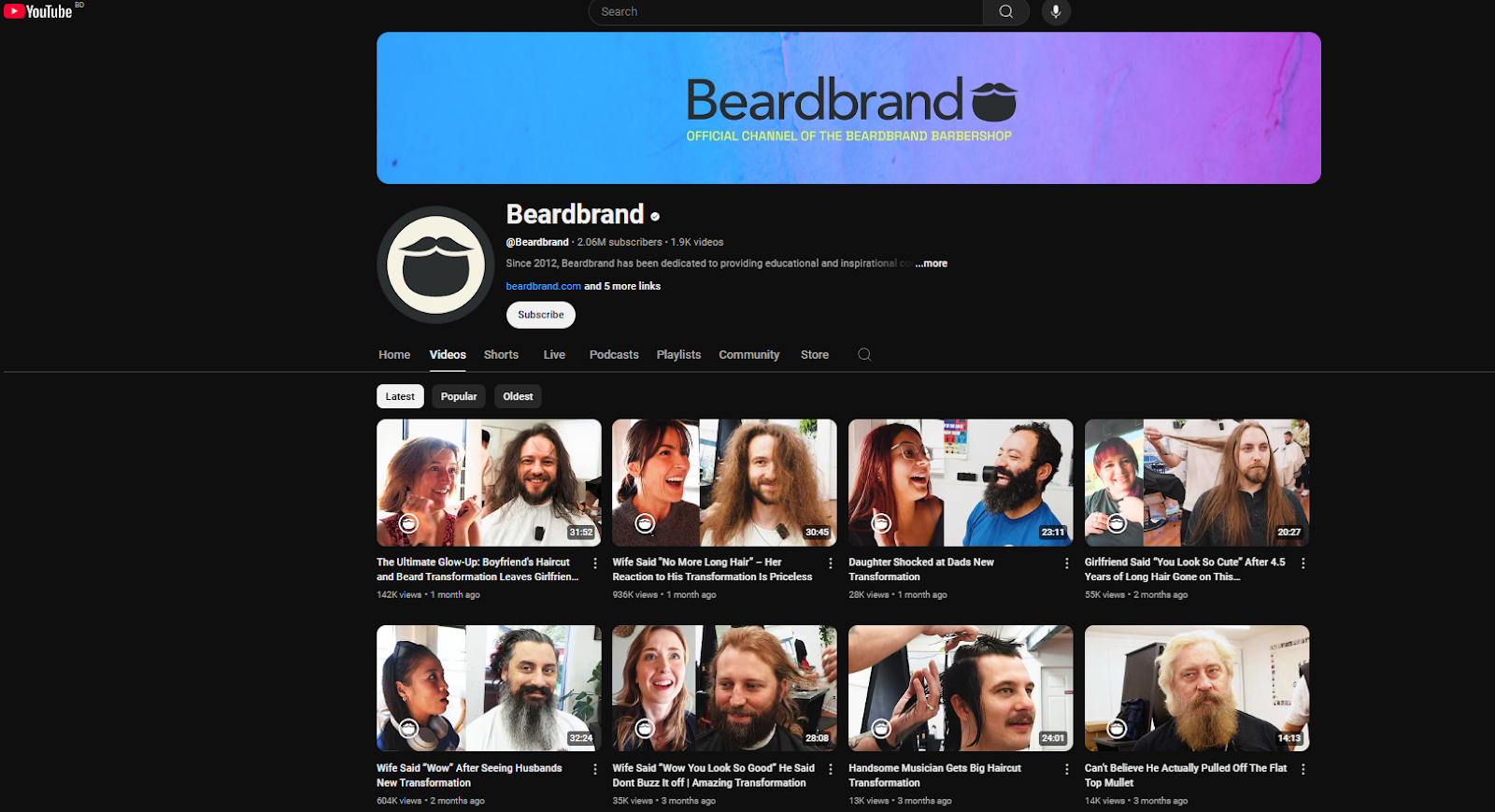 Beardbrand Educating and Entertaining through content 