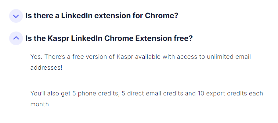 Kaspr's LinkedIn Chrome Extension