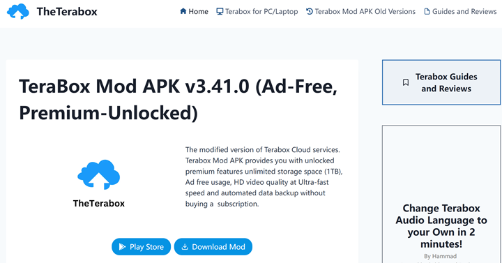 Download and Use Terabox Mod APK