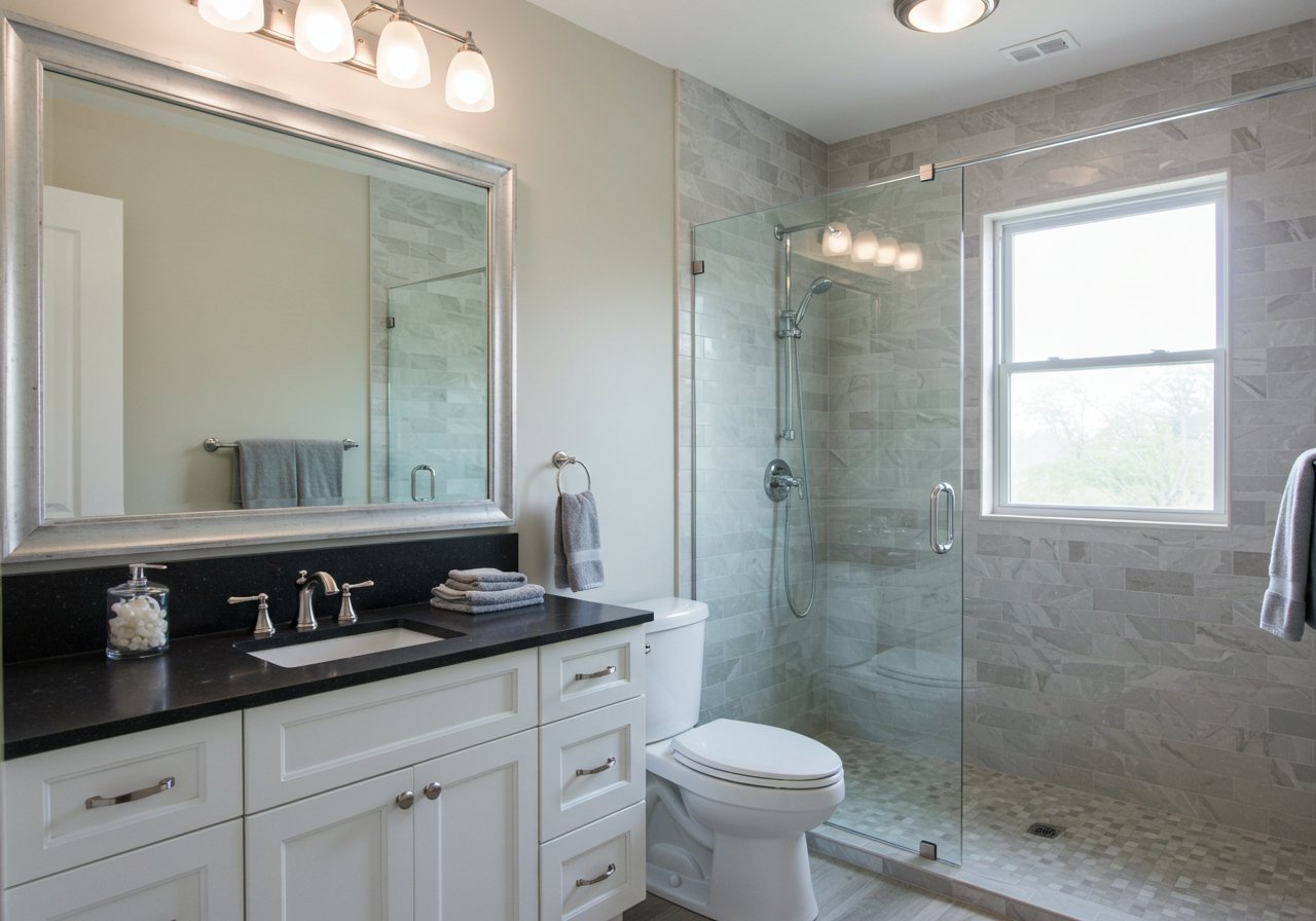 Walk-In Shower with Natural Light
