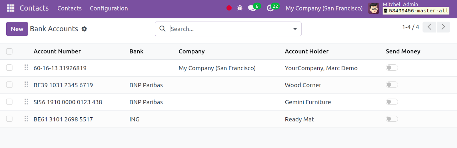 Odoo 17 Contacts