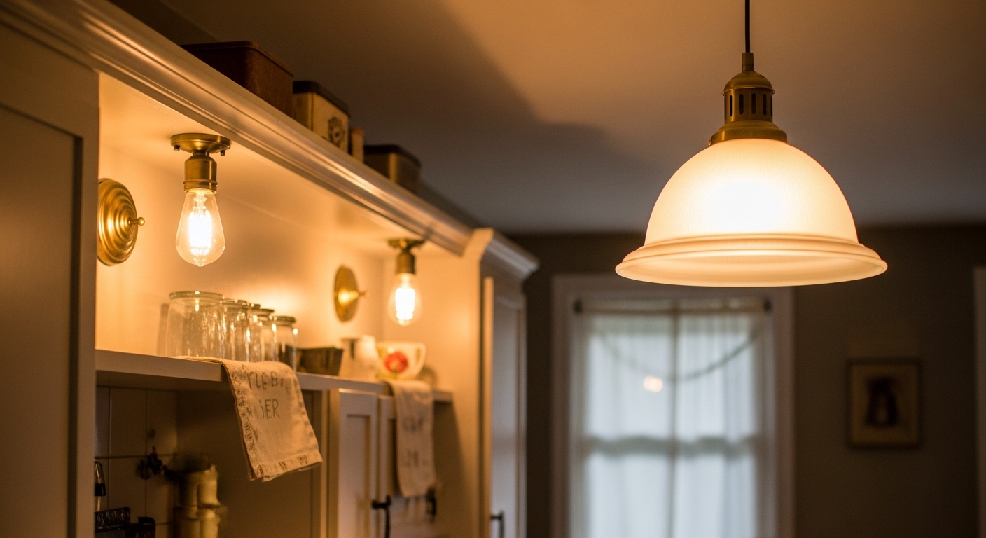 Soft Lighting in the kitchen