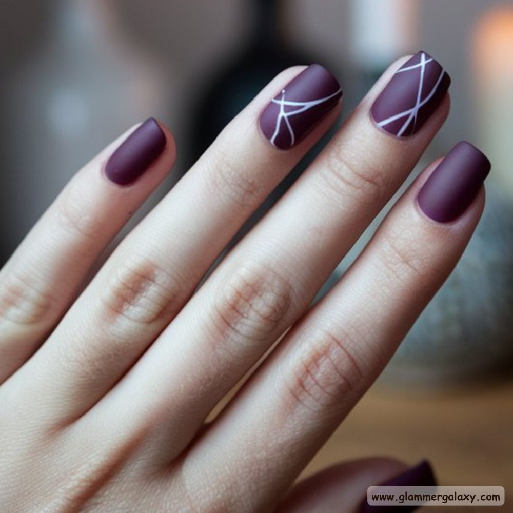 Dark Winter Nails having Sophisticated Matte Nails