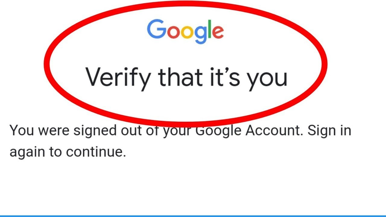 Account verification