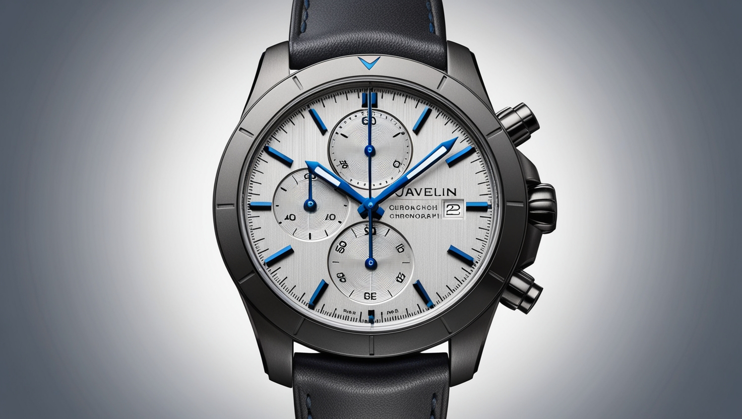 Blue Javelin Chronograph Watch Hands