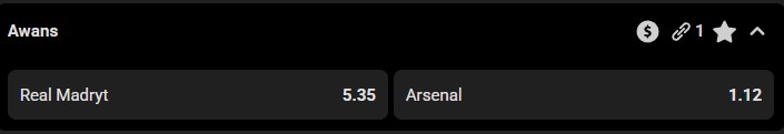 Real - Arsenal szanse na awans