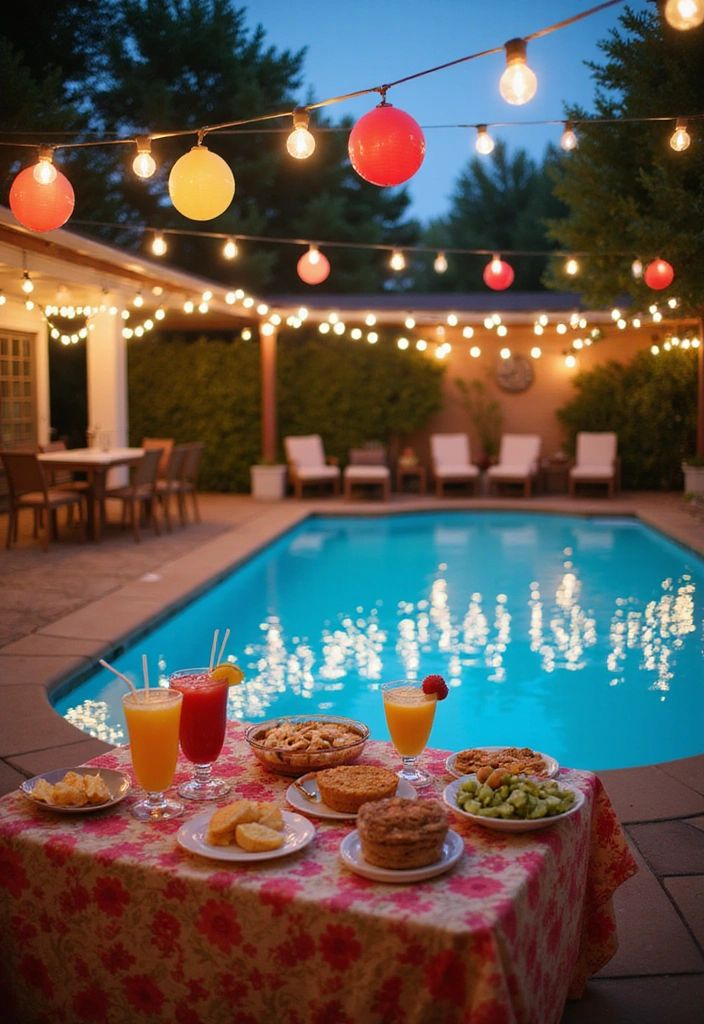 Classic Pool Party birthday idea